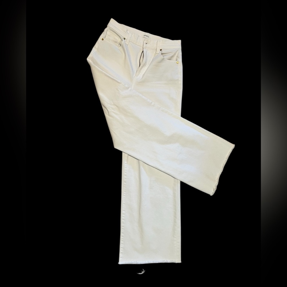 Level 99 Women's White Straight Jeans